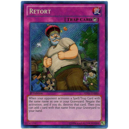 YuGiOh Abyss Rising Secret Rare Retort ABYR-EN080
