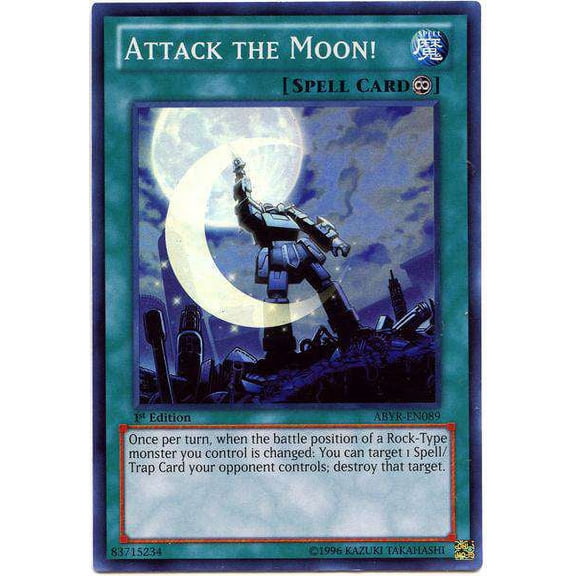YuGiOh Abyss Rising Super Rare Attack the Moon! ABYR-EN089