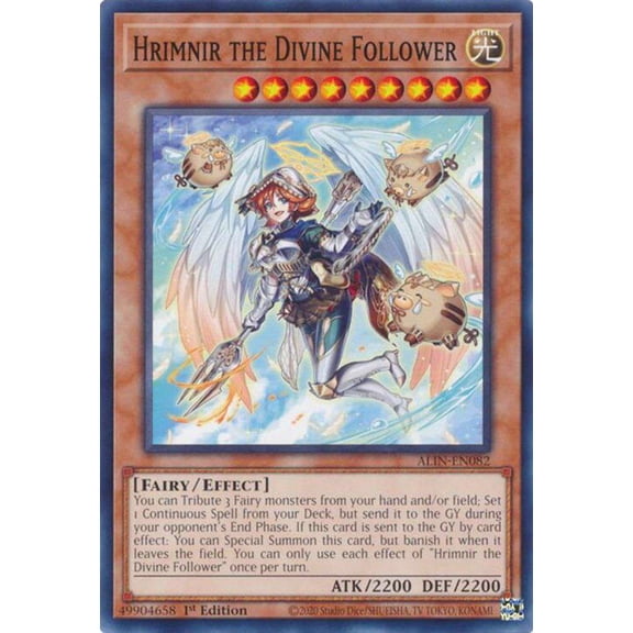 YuGiOh Alliance Insight Common / Short Print Hrimnir the Divine Follower ALIN-EN082