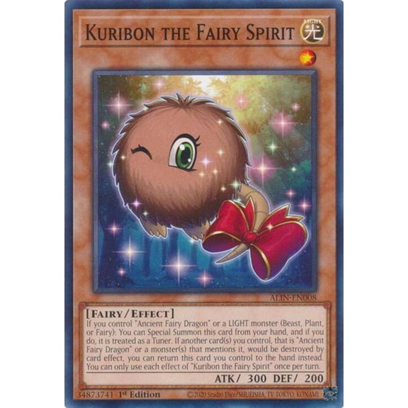 YuGiOh Alliance Insight Common / Short Print Kuribon the Fairy Spirit ALIN-EN008