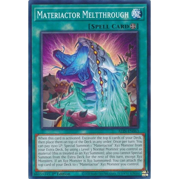 YuGiOh Alliance Insight Common / Short Print Materiactor Meltthrough ALIN-EN063