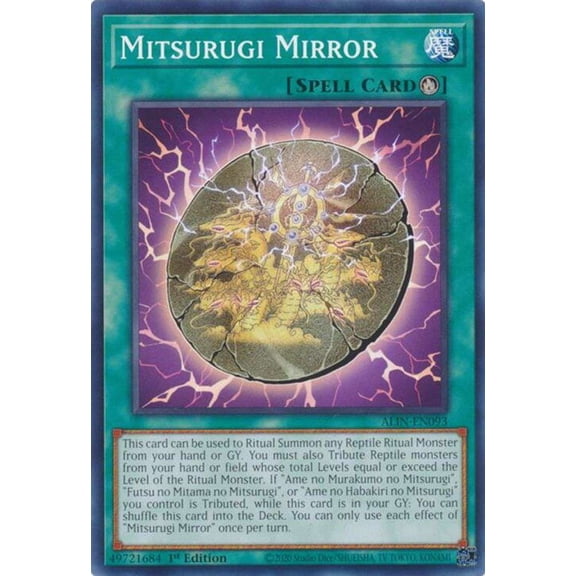 YuGiOh Alliance Insight Common / Short Print Mitsurugi Mirror ALIN-EN093