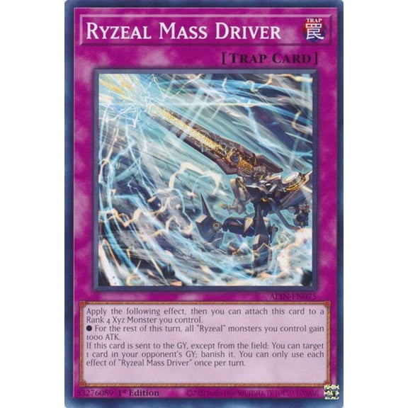 YuGiOh Alliance Insight Common / Short Print Ryzeal Mass Driver ALIN-EN075