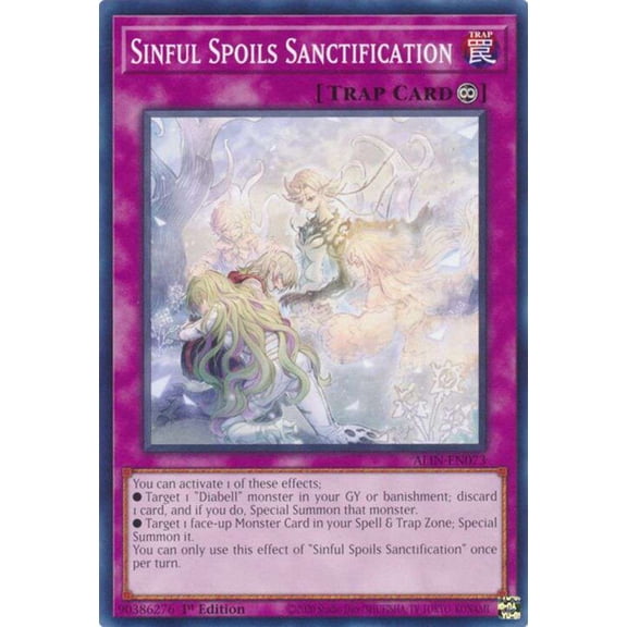 YuGiOh Alliance Insight Common / Short Print Sinful Spoils Sanctification ALIN-EN073