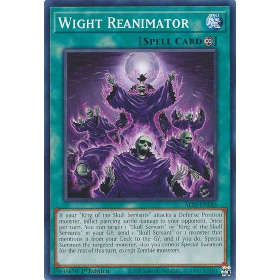 YuGiOh Alliance Insight Common / Short Print Wight Reanimator ALIN-EN065