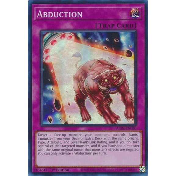 YuGiOh Alliance Insight Super Rare Abduction ALIN-EN080