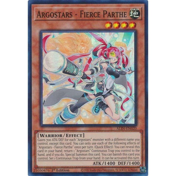 YuGiOh Alliance Insight Super Rare Argostars - Fierce Parthe ALIN-EN020
