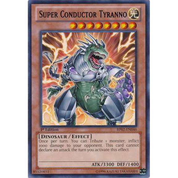 YuGiOh Battle Pack 2: War of the Giants Rare Super Conductor Tyranno BP02-EN046