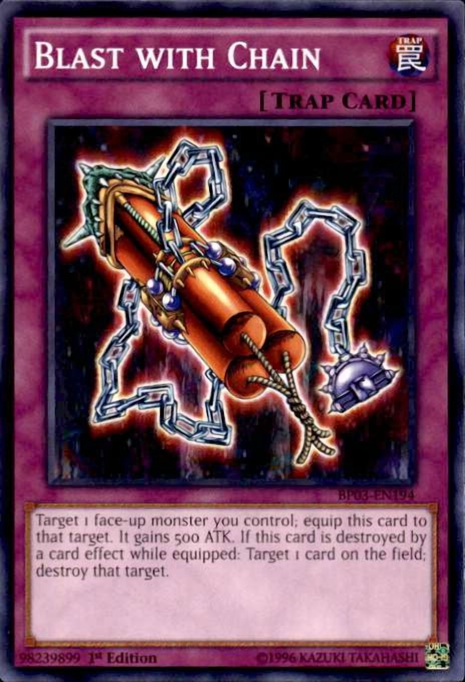 chain cards yugioh Yu-Gi-Oh! - Poison (CSOC-EN053) - Crossroads of Chaos - Unlimited Edition Target the one with the lowest Rank (your choice Yu-Gi-Oh! Fiendish Chain SDWA-EN036