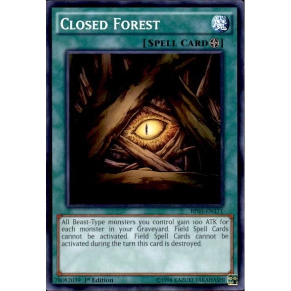 YuGiOh Battle Pack 3 Monster League Common Closed Forest BP03-EN171