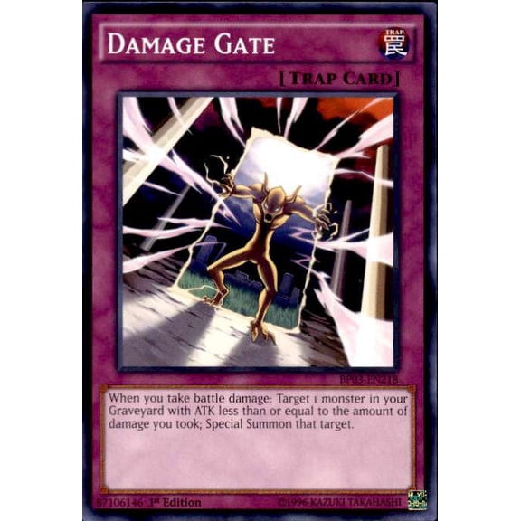 YuGiOh Battle Pack 3 Monster League Common Damage Gate BP03-EN218
