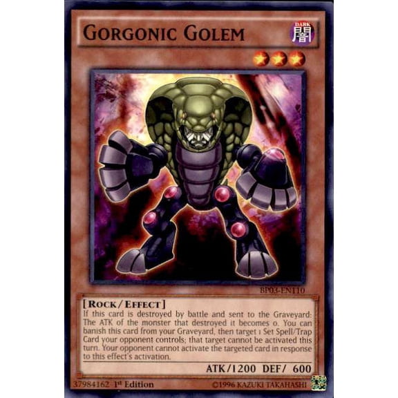 YuGiOh Battle Pack 3 Monster League Common Gorgonic Golem BP03-EN110