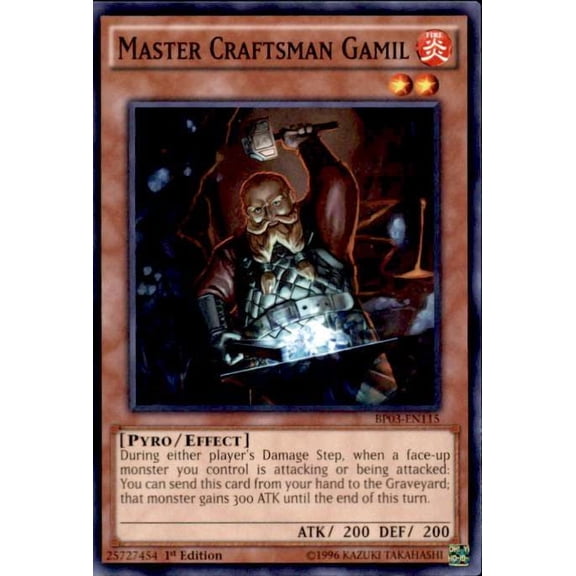 YuGiOh Battle Pack 3 Monster League Common Master Craftsman Gamil BP03-EN115