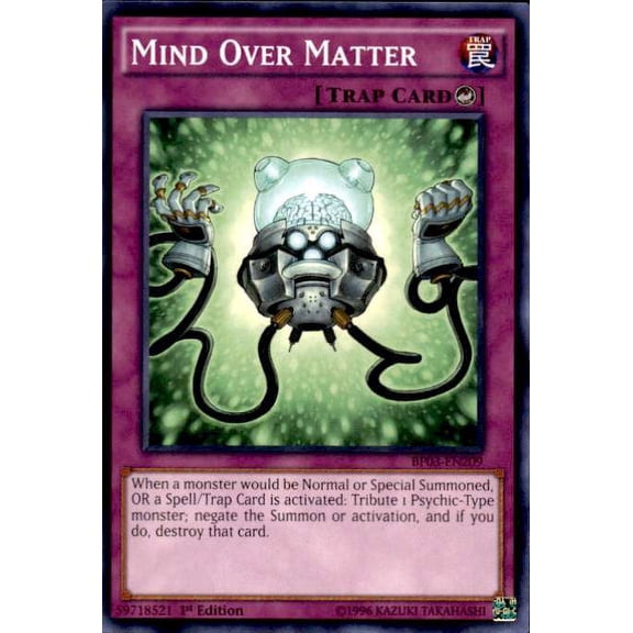 YuGiOh Battle Pack 3 Monster League Common Mind Over Matter BP03-EN209