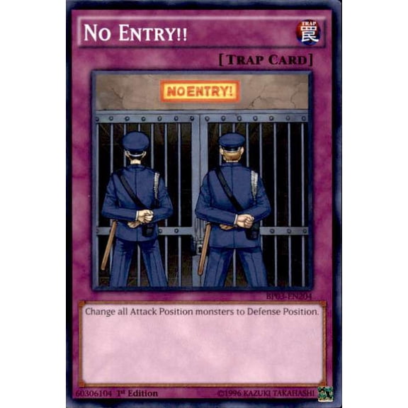 YuGiOh Battle Pack 3 Monster League Common No Entry!! BP03-EN204