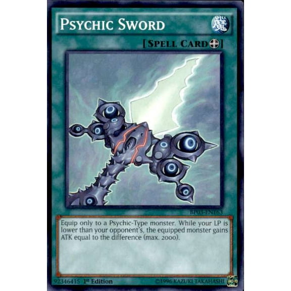 YuGiOh Battle Pack 3 Monster League Common Psychic Sword BP03-EN163