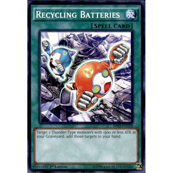 YuGiOh Battle Pack 3 Monster League Common Recycling Batteries BP03-EN158