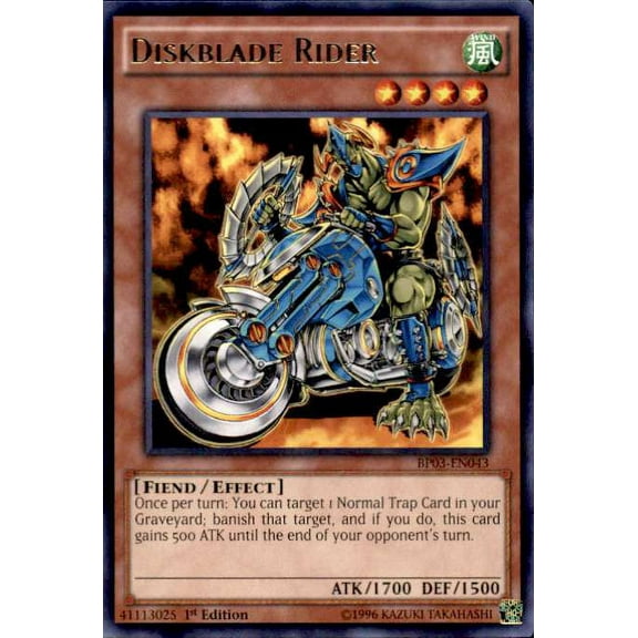 YuGiOh Battle Pack 3 Monster League Rare Diskblade Rider BP03-EN043
