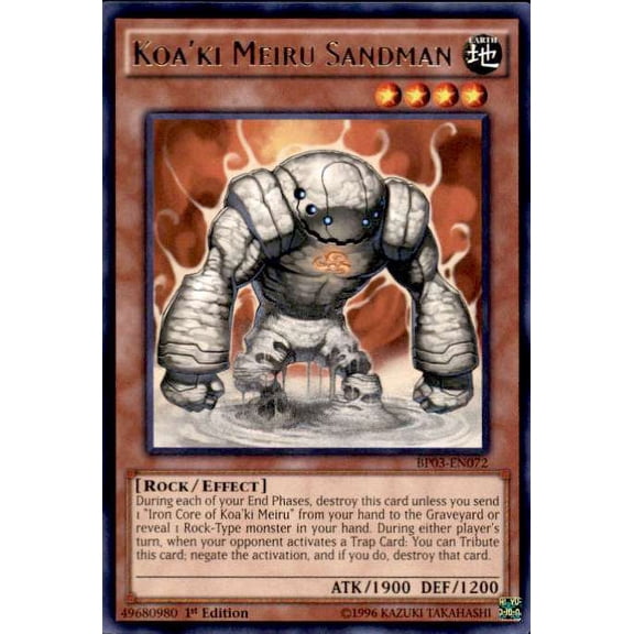 YuGiOh Battle Pack 3 Monster League Rare Koa'ki Meiru Sandman BP03-EN072