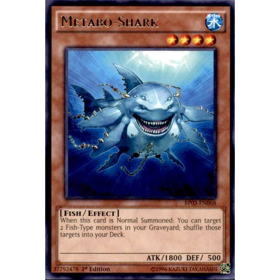 YuGiOh Battle Pack 3 Monster League Rare Metabo-Shark BP03-EN068