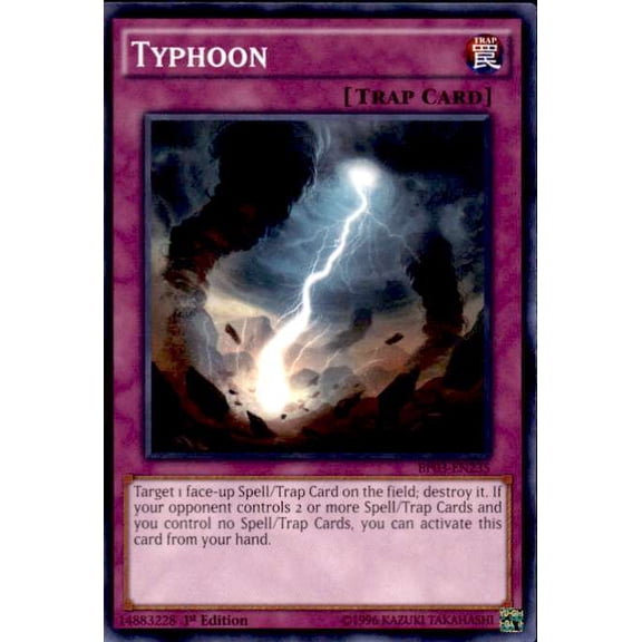 YuGiOh Battle Pack 3 Monster League Shatterfoil Rare Typhoon BP03-EN235 [Shatterfoil]