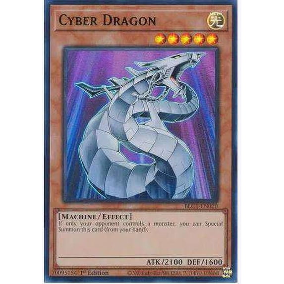 YuGiOh Battles of Legend: Chapter 1 Ultra Rare Cyber Dragon BLC1-EN020 (Gold Name Version)