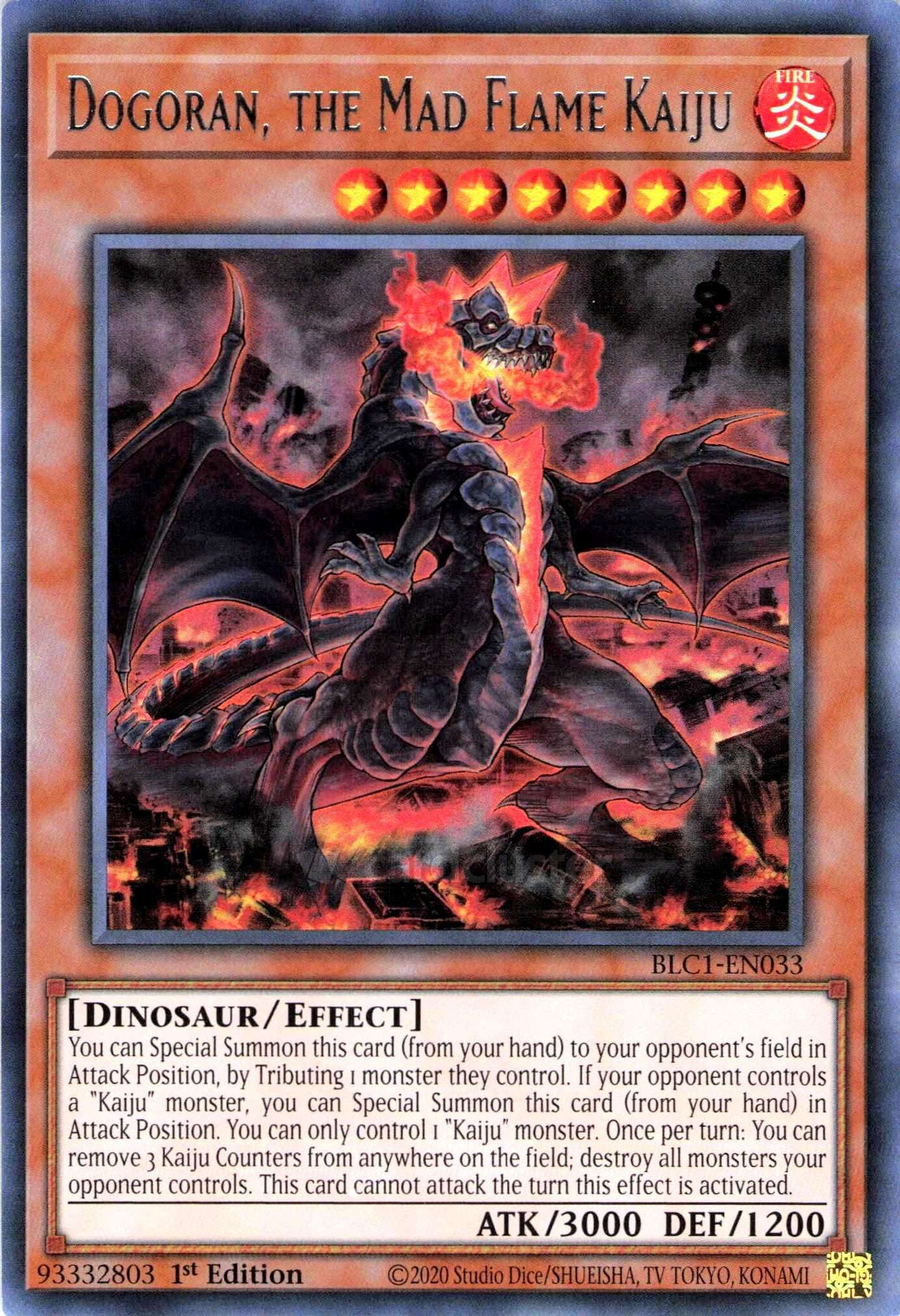 テラキオンGX UR YuGiOh Battles of Legend Chapter 1 Ultra Rare Dogoran, the Mad