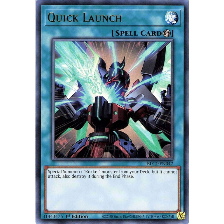 YuGiOh Trading Card Game Battles of Legend: Chapter 1 Ultra Rare Quick Launch BLC1-EN042 [Gold Name Version]