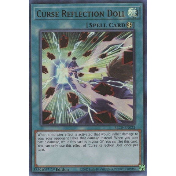 YuGiOh Battles of Legend Crystal Revenge Ultra Rare Curse Reflection Doll BLCR-EN023