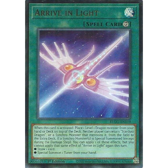 YuGiOh Battles of Legend: Glorious Gallery Ultra Rare Arrive in Light BLGG-EN119