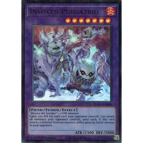 YuGiOh Battles of Legend: Glorious Gallery Ultra Rare Invoked Purgatrio BLGG-EN086