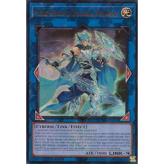 YuGiOh Battles of Legend: Monster Mayhem Ultra Rare Mekk-Knight Crusadia Avramax BLMM-EN095