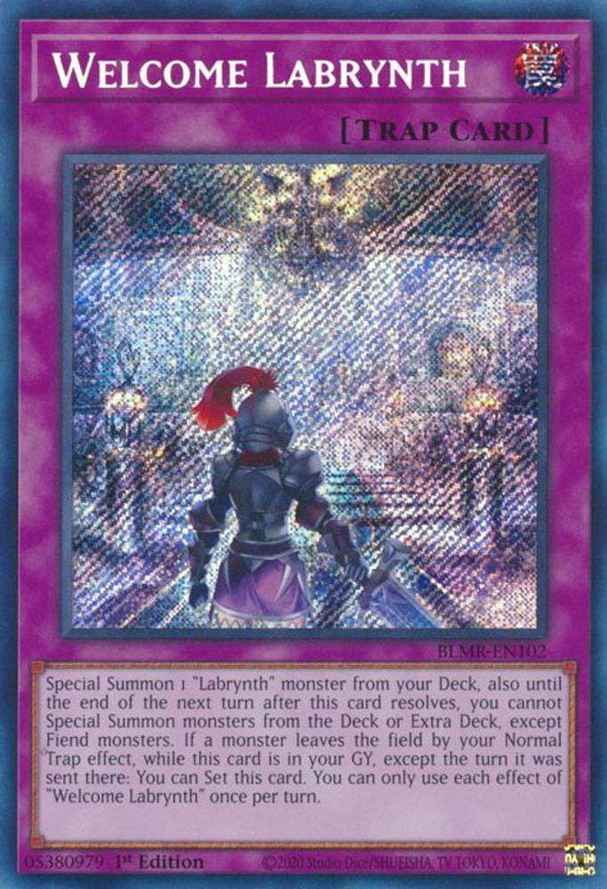 yugioh labrynth cards Big Welcome [MP24-EN074] Prismatic Secret Rare destroy 1 card on the field Labrynth Archfiend - TAMA-EN015 Rare