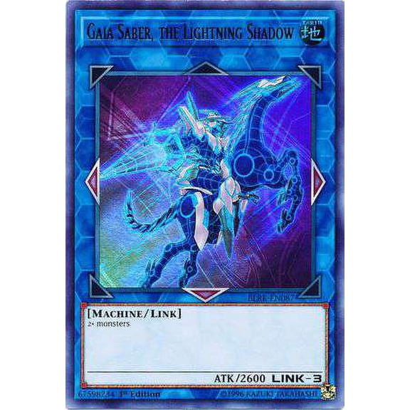 YuGiOh Battles of Legend: Relentless Revenge Ultra Rare Gaia Saber, the Lightning Shadow BLRR-EN087