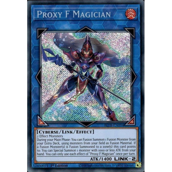 YuGiOh Battles of Legend: Terminal Revenge Secret Rare Proxy F Magician BLTR-EN094