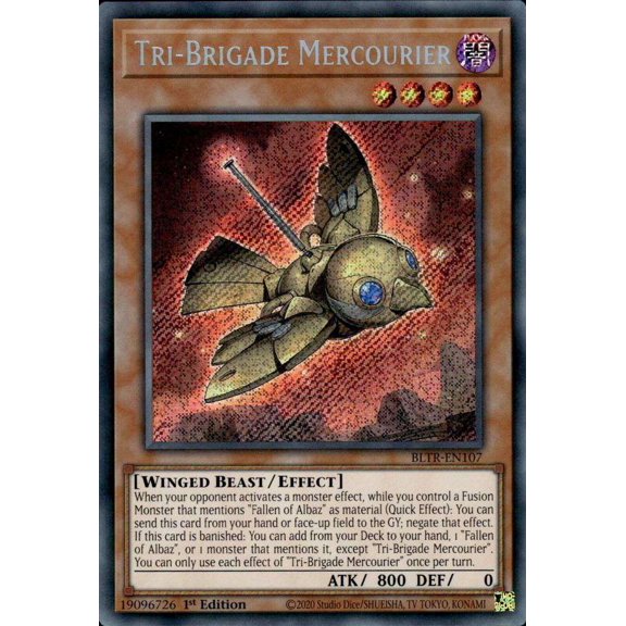YuGiOh Battles of Legend: Terminal Revenge Secret Rare Tri-Brigade Mercourier BLTR-EN107