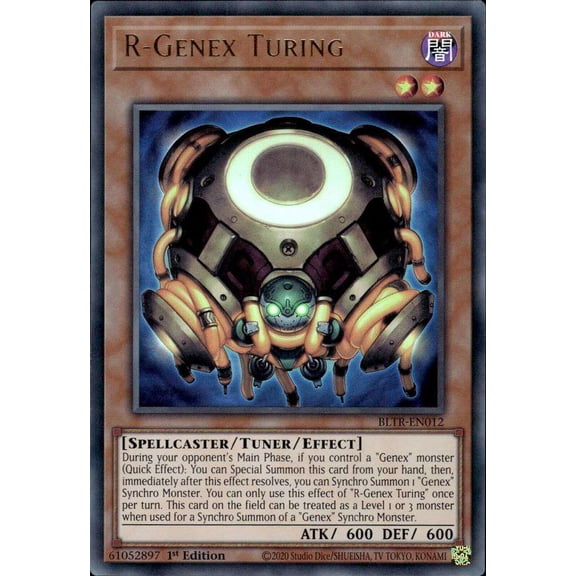 YuGiOh Battles of Legend: Terminal Revenge Ultra Rare R-Genex Turing BLTR-EN012