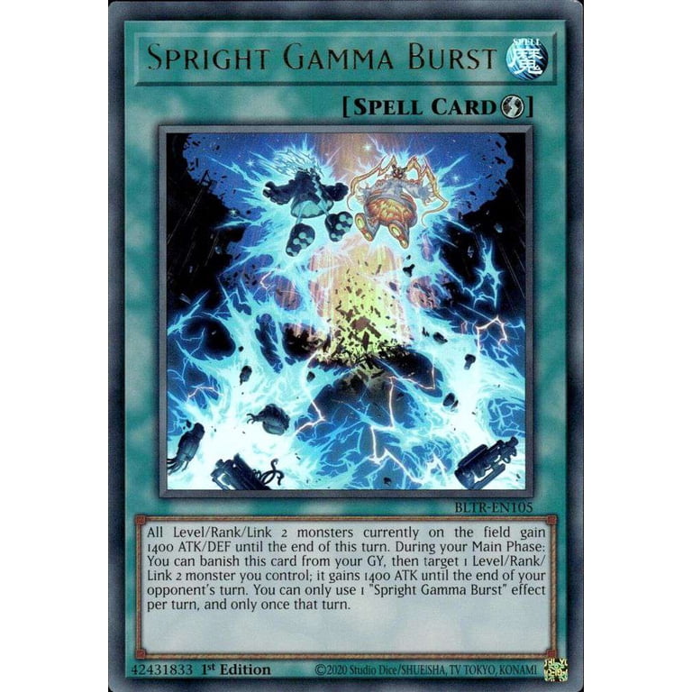 YuGiOh Battles of Legend: Terminal Revenge Ultra Rare Spright Gamma Burst  BLTR-EN105 - Walmart.com