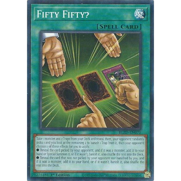 YuGiOh Blazing Dominion Common Fifty Fifty? BLZD-EN070