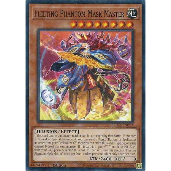 YuGiOh Blazing Dominion Common Fleeting Phantom Mask Master BLZD-EN023