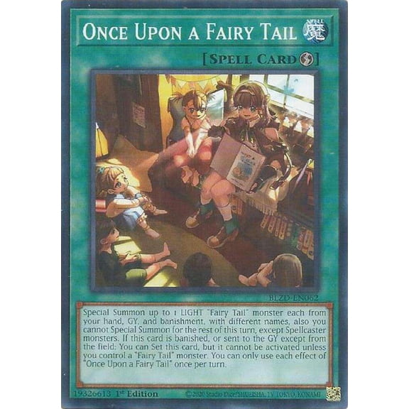 YuGiOh Blazing Dominion Common Once Upon a Fairy Tail BLZD-EN062