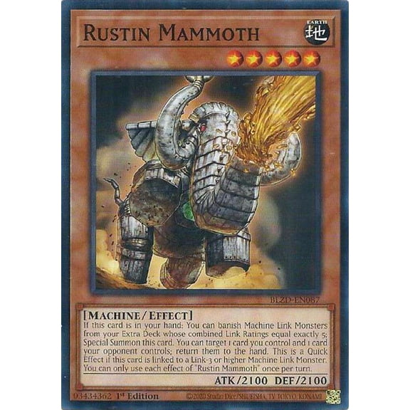 YuGiOh Blazing Dominion Common Rustin Mammoth BLZD-EN087