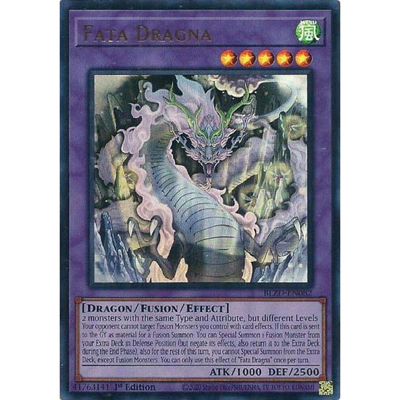 YuGiOh Blazing Dominion Ultra Rare Fata Dragna BLZD-EN082
