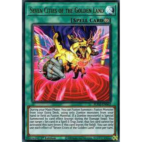 YuGiOh Blazing Vortex Ultra Rare Seven Realms of the Golden Land BLVO-EN062