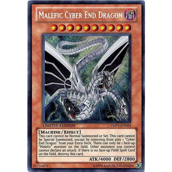 YuGiOh Bonds Beyond Time Movie Promo Secret Rare Malefic Cyber End Dragon YMP1-EN004