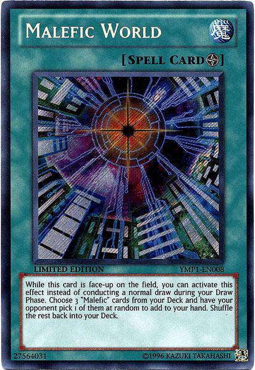 YuGiOh Bonds Beyond Time Movie Promo Secret Rare Malefic World YMP1-EN008