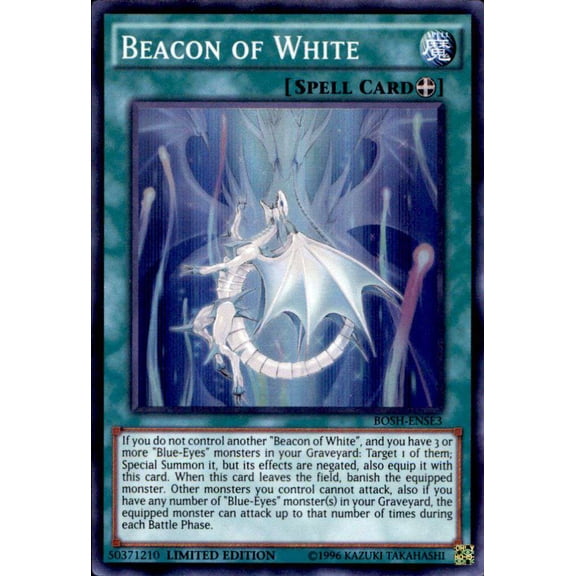 YuGiOh Breakers of Shadow Beacon of White BOSH-ENSE3