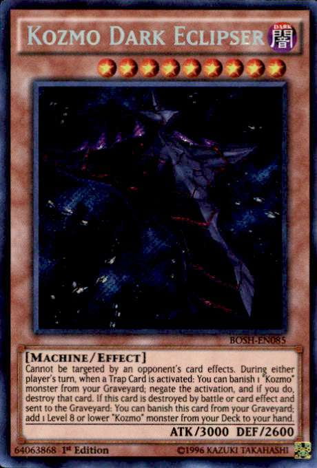 YuGiOh Breakers of Shadow Secret Rare Kozmo Dark Eclipser BOSH-EN085 -  Walmart.com