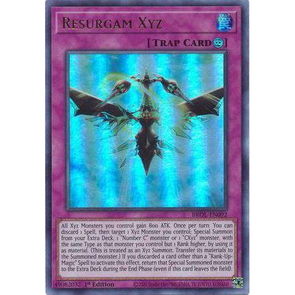 YuGiOh Brothers of Legend Ultra Rare Resurgam Xyz BROL-EN092