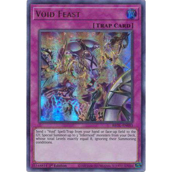 YuGiOh Brothers of Legend Ultra Rare Void Feast BROL-EN093
